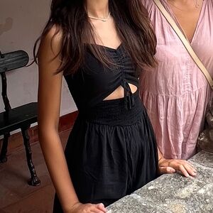 Hollister black cutout romper size xs